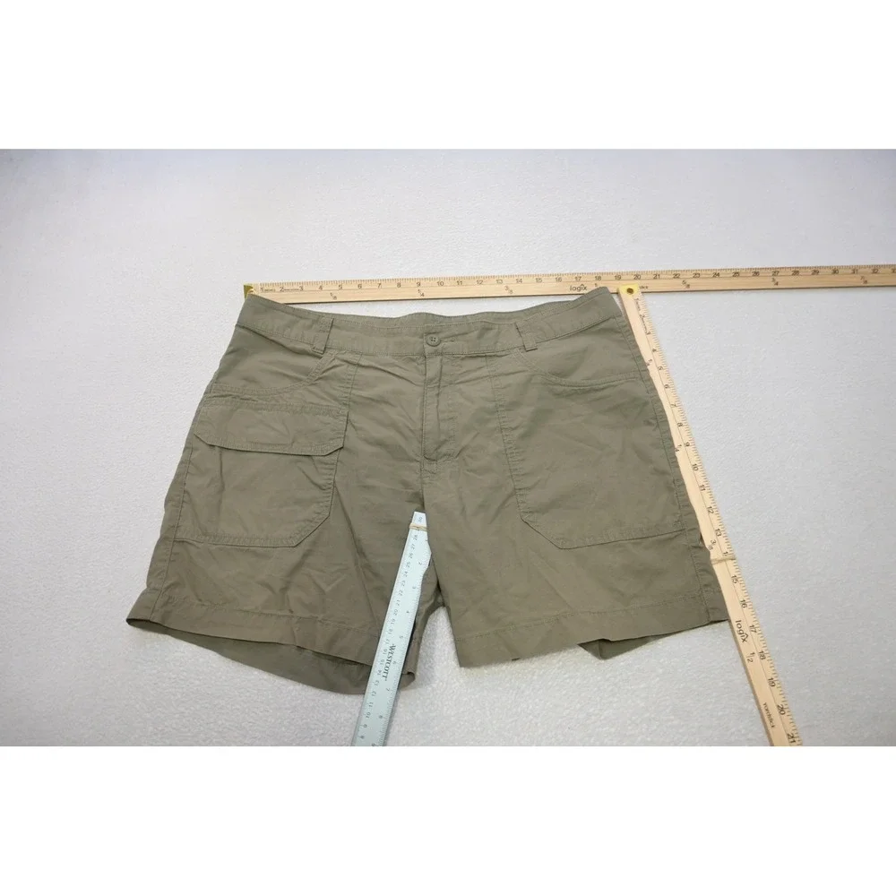 Columbia Cargo Shorts Mens 36 Olive Green 6in Inseam Cotton Outdoor Excellent